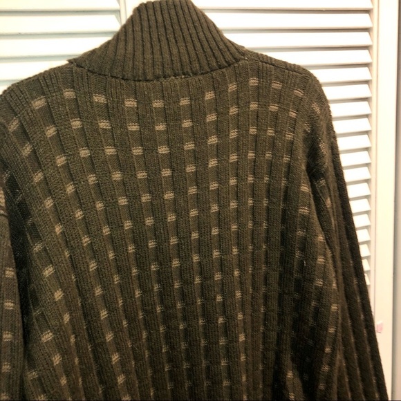 Alpaca Fina Full Zip Sweater Olive Green - Picture 11 of 12